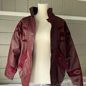 Unbranded Women's Burgundy and Red Jacket